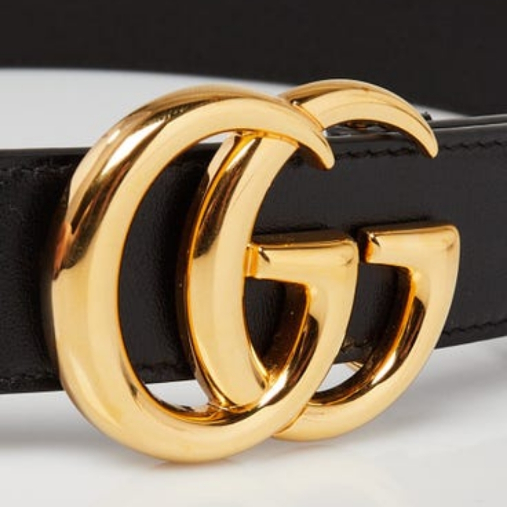 Black Gucci Belt Marmont with Box